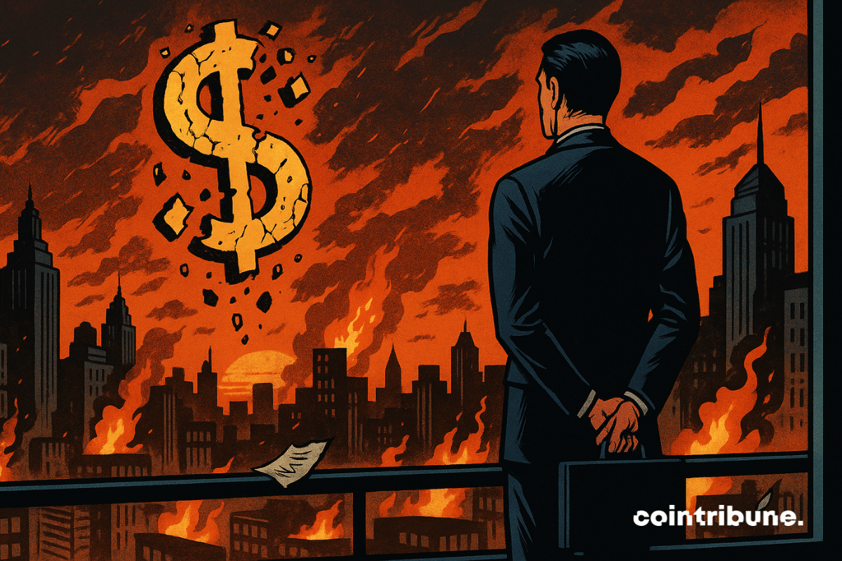 Um analista do Morgan Stanley observa o colapso do dólar.