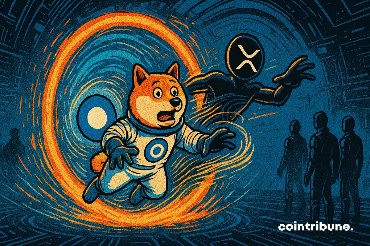 Dogecoin (DOGE) and XRP Getting Wrapped in a Vortex Based on Coinbase